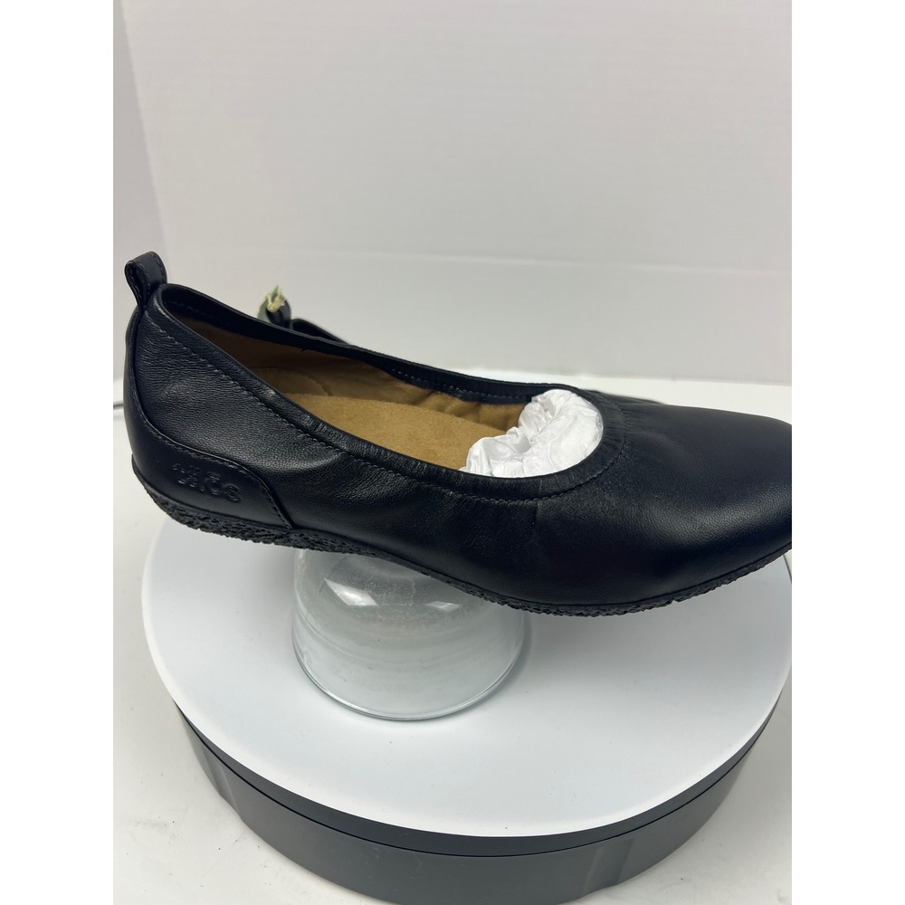 Taos Chit Chat Orthopedic Ballet Flats Black Leather Slip On Shoes Womens 6.5M - Picture 9 of 17